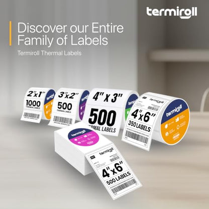 4x3 Direct Thermal Shipping Labels, 500 per Roll, Perforated - size: 4x3 - 1 Roll | 500 Labels