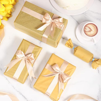 woric 160 Sheets Gold Tissue Paper for Gift Bags 14 X 20 Inches - color: Gold