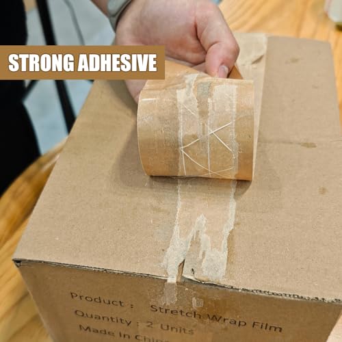 Water-Activated Kraft Paper Reinforced Tape, 1-Pack, 2.75 inches x 380 feet, for Heavy-Duty Secure Packaging and Shipping, Environmentally Friendly and Biodegradable