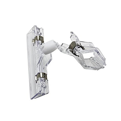HD6006 Sign Clips Swivel Merchandise Sign Clip Display Clip (8 PCS, Clear) - size: 8 PCS