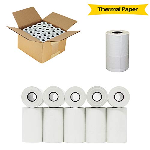 (50 GSM) 2-1/4" X 75 Thermal Paper 50 Rolls - Extra large rolls that fits all credit card terminals