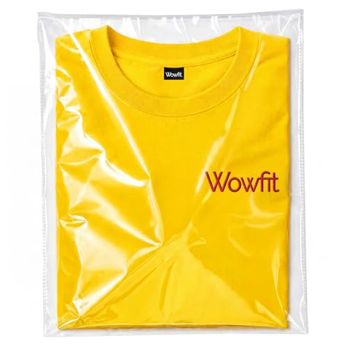 Wowfit 100 CT 9x12 Self Sealing Clear T Shirt Bags for Small Business - size: 9x12 Inch (Pack of 100)