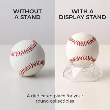 3Pcs Transparent Acrylic Ball Display Stand Hexagon Spheres Holders Crystal Ball Base Holder for Baseball Tennis Ball Crystal Ball,Display Stands,Display Pedestals, Pedestals