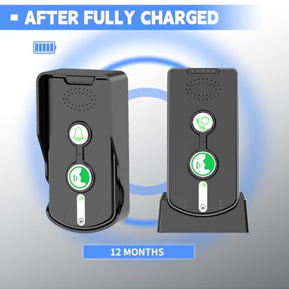 SmartTail 2 Way Wireless Doorbell Intercom, 30 Days Long Standby, 2 Pack
