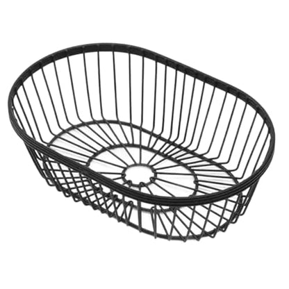 American Metalcraft WBBV90 Wire Basket, Oval Black 9" L x 6" W x 2 ¾" H