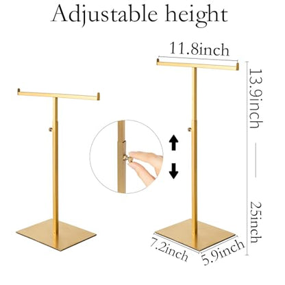 Purse Display Stand Set of 2 Jewelry Tower Stainless Steel - color: Titanium Color-2 Pcs