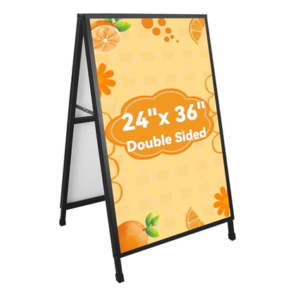 A Frame Sign 24x36, Heavy Duty Double-Sided Metal Sidewalk Sign, Frame Only - size: 1 Pack