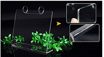13 Page Refills Flip Acrylic Sign Holder,L Type 5x7 Table Display Stand