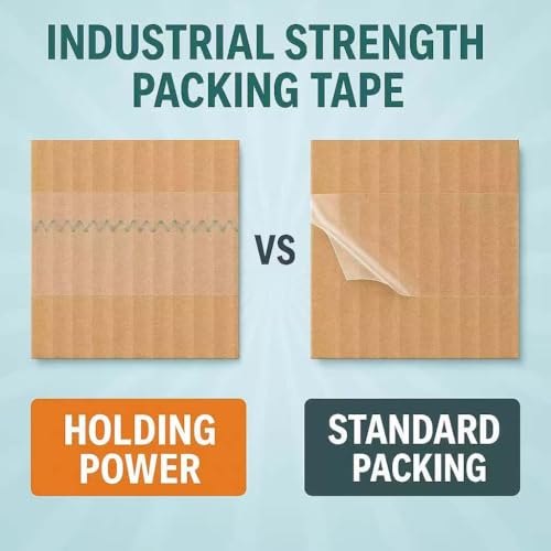 Clear Packing Tape, 6 Rolls 1.88inches Wide, 65 Yards Per Roll, 390 Total Yards Tape for Shipping Packaging Moving Sealing, Thicker Clear Packing Tape, (2.7Mil x 1.88" x 65Yds)