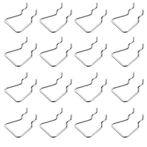 Waziaqoc 16PCS Pegboard Plier Holders, Silver - color: Silver