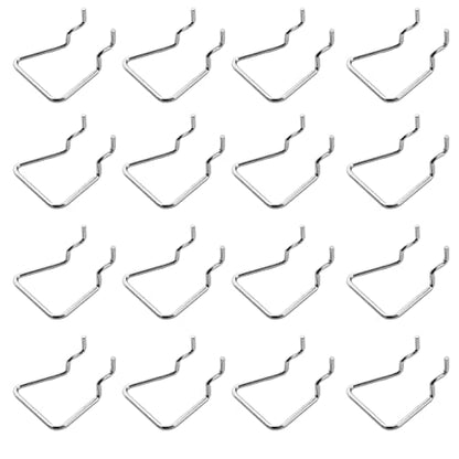 Waziaqoc 16PCS Pegboard Plier Holders, Silver - color: Silver