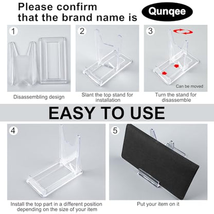 6 Packs Adjustable Purse Display Stand Clear Acrylic