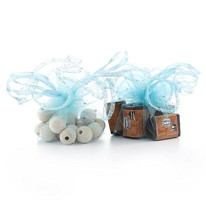 100Pcs 9.8 Inch Round Drawstring Organza Bags, Tulle Circles Jewelry Candy Pouch Christmas Wedding Party Favor Gift Packaging Bags (Sky Blue) - color: Sky Blue