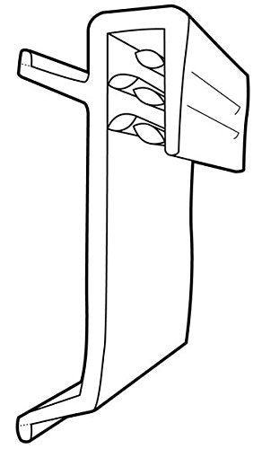 Retail Shelf Tag Sign Holder Gripper, Clip-On Shelf Talker, 1 ¼” H x ½”W