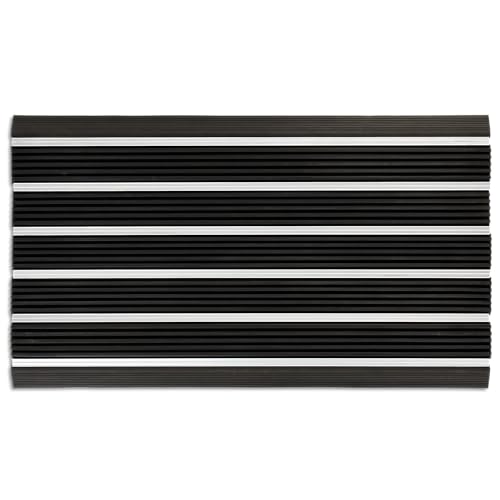 Ecomills Alumat Aluminum Doormat, 17.3" x 29.5", Black - size: 1'5" x 2'6" (Rectangular)