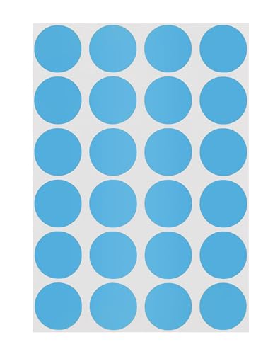 ChromaLabel Light Blue Dot Stickers, 3/4 Inch, 1008/Pack - color: Light Blue