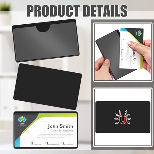 Gilprop 30 Pcs Magnetic Label Holders Pallet Rack 4x2.4 in Magnetic Label - color: Black, size: 4 x 2.4 Inch