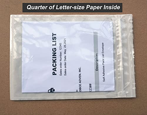BEUYI Premium 5'' x 7.5'' Resealable Adhesive Shipping Label/documents Pouches (50 Pack) - size: 5''x7.5'' - 50 pack Resealable