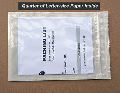 BEUYI Premium 5'' x 7.5'' Resealable Adhesive Shipping Label/documents Pouches (50 Pack) - size: 5''x7.5'' - 50 pack Resealable