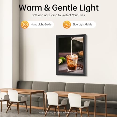 LED Movie Poster Frame 18 x 24, Wall Mounted Poster Frame LED Light Box Backlit Movie Lightbox Theater Advertising Display Cinema Snap Light Box for Film Exhibitions, Advertisements, Sign - color: Black, size: 18" x 24"