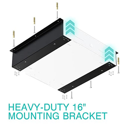 Cash Drawer Under Counter Mount Brackets 2.6 x 16.3 x 4.1 inches - 3 Pack - color: Black, size: 16 Inches (3 Pack)