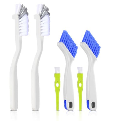 Asltw Crevice Cleaning Brush Set, 6-Piece Gap and Grout Detail Brushes