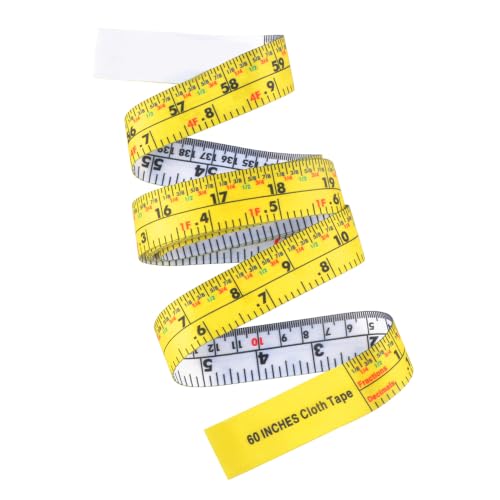60'' Fractional Inch and Decimal Engineer Scale Cloth Tape Measure