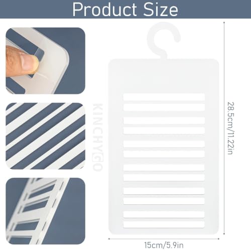 Sublimation Blank Acrylic Tie Hanger 12 Slot Belt Scarf Organizer