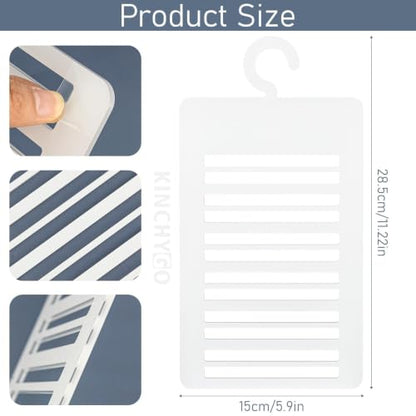 Sublimation Blank Acrylic Tie Hanger 12 Slot Belt Scarf Organizer