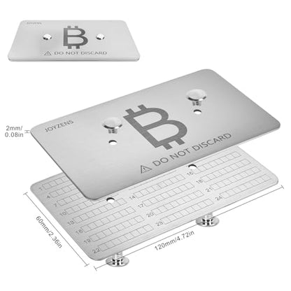 Seed Phrase Plate Kit - style: Stainless Steel – Kit