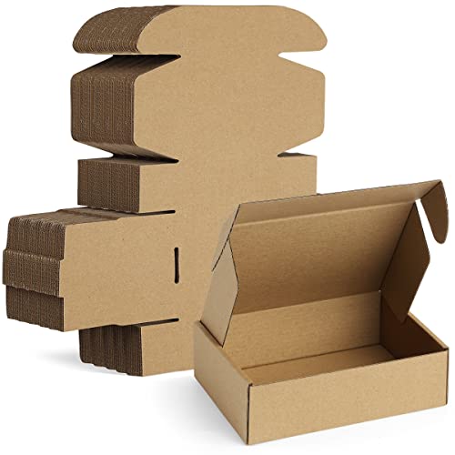 Famagic 7x5x2 Small Shipping Boxes for Small Business, 25 Pack, Brown Boxes - color: Brown, size: 7x5x2" 25pcs