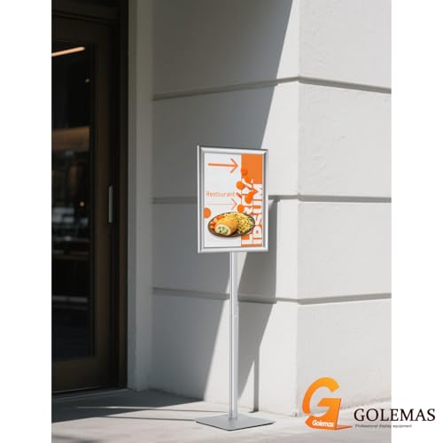 Sign Stand for Display, Ultra Stable Heavy Duty Pedestal Signage Holder - size: 11x17 3Pack, style: Silver