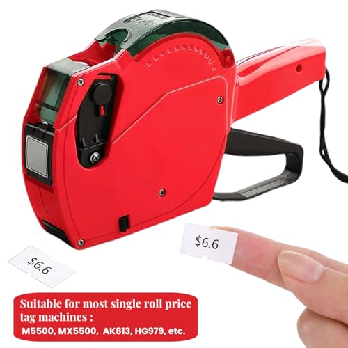 Eorbow 60 Rolls 30000 Price Gun Labels, Super Sticky Price Marker Stickers for Most Single Roll Labeller(Mx-5500, M5500, HG979), Price Making Labels for Office Retail Shops Organization Making, White