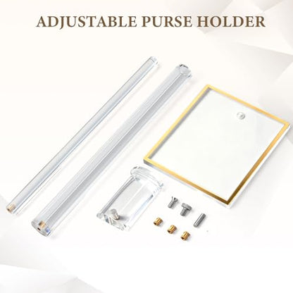 2 Pack Acrylic Purse Display Stand 14"-24" Adjustable