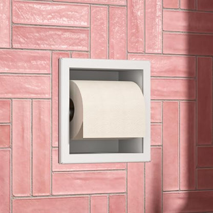 Toilet Paper Holder for Bathroom Renovation - color: White