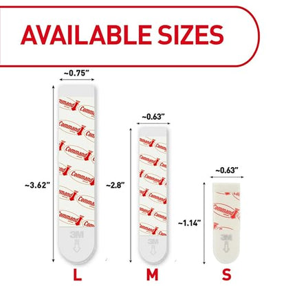 Command Indoor Large Replacement Strips, 20 Strips - size: 20 Strips