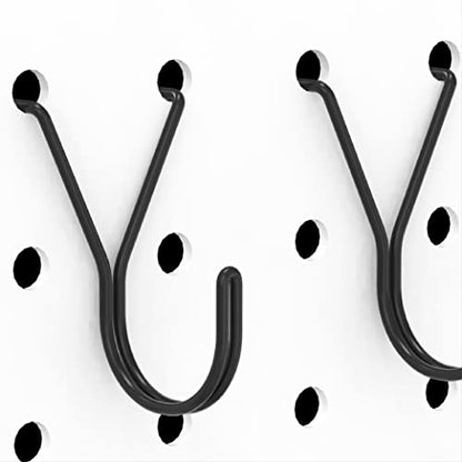 HUHOLE 40 Pack 1 Inch Black Pegboard J Hooks - style: 1" J-Hook 40PC Black