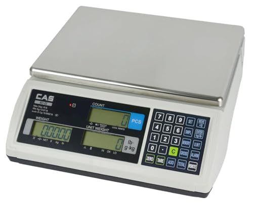CAS EC2-60 Digital Counting Scale for Small Parts - NTEP-Certified (60lb)