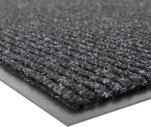 Notrax 109 Industrial Door Mat, 3' x 6' Charcoal, Made in the USA - color: Charcoal, size: 3' x 6' (Rectangular)