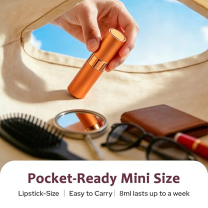 LISAPACK 8ml Travel Perfume Bottle Refillable, 3 PCS Cologne Atomizer Spray - color: 3 Color5