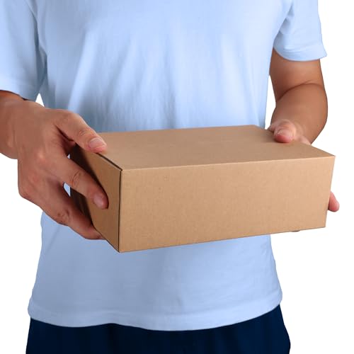 CRUGLA 40 Packs 9x6x3 Shipping Boxes, Brown Mailing Boxes - size: 9x6x3 Inch