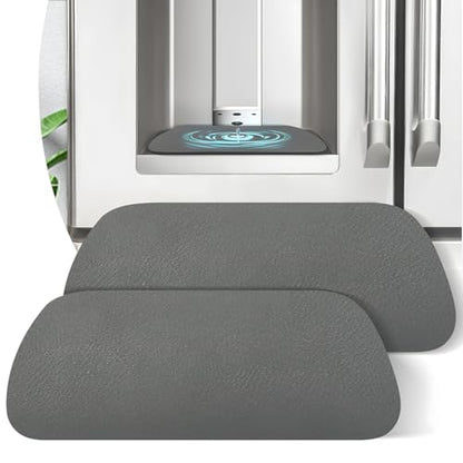 LOPNUR 2 Pack Refrigerator Drip Tray Catcher, Large 9"x3.1" Trapezoid, Grey - color: Grey, size: Trapezoid - 9"x3.1"