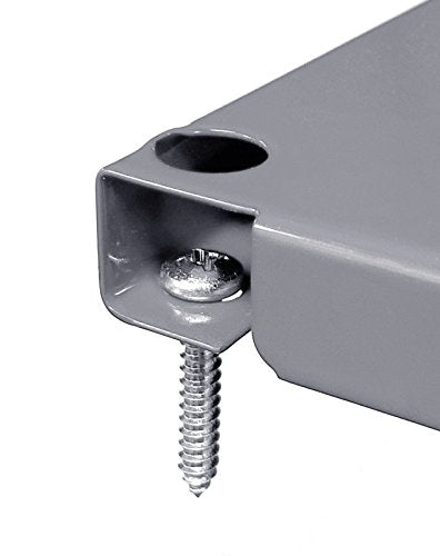 Wall Control Pegboard 32in x 16in Gray Metal Pegboard Tool Board Panel - color: Gray