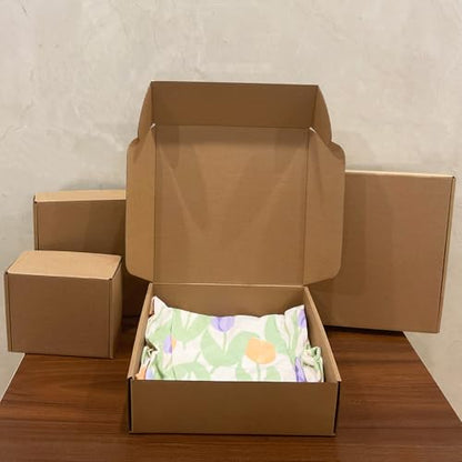 10x10x3 inch Shipping Boxes 20 Pack, Brown Corrugated Cardboard Mailer Box - size: 10" x 10" x 3"