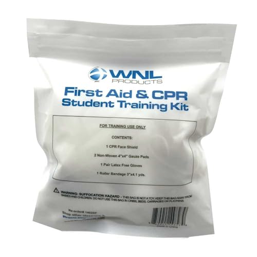 WNL Products 1402SF First Aid and CPR Training Kits for Students, 100 Pack