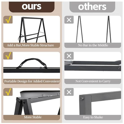4 Pcs 24 x 36 Inch A Frame Sidewalk Signs, Double-Sided Sandwich Boards