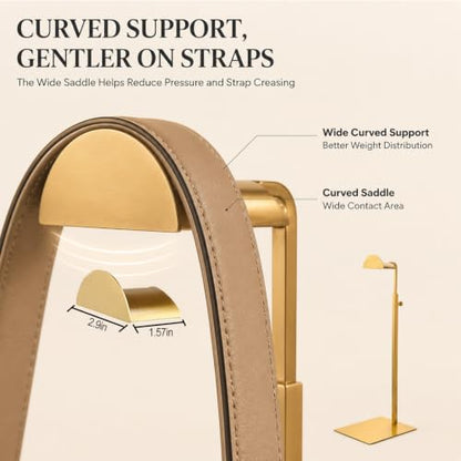 3 Pack Purse Display Stand,Gold Handbag Display Stand,Adjustable - color: Gold (3Pack)