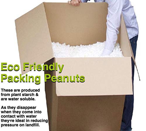 Secure Seal Biodegradable White Packing Loosefill Popcorn Anti Static Peanuts (1 Cubic Foot) - size: 1 Cubic Foot