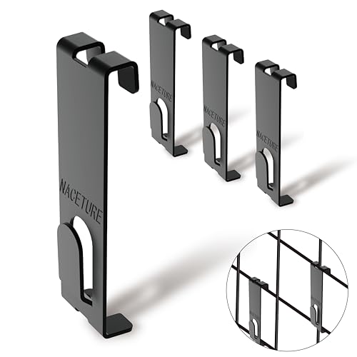 NACETURE Double Gridwall Display Hooks, 16 Pack Peg Hooks