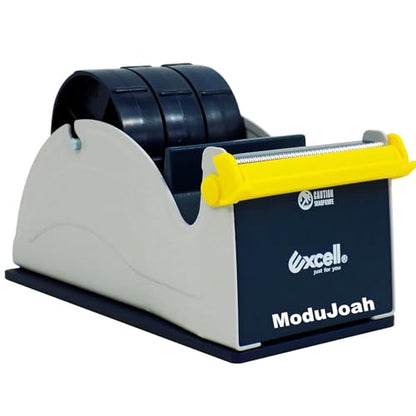MDJ Excell Premium Steel 3 inch Core Metal Multi-Roll Desktop Tape Dispenser for Masking, Packing, Shipping, Packaging, Heat Transfer and Painter (3-inch Wide) - size: 3-inch Wide (Weighted)